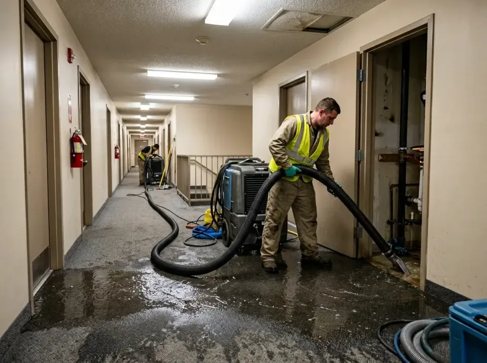 multi-unit-apartment-hallway-f-005 — frequently asked questions, Emergency Burst Pipe Water Extraction & Removal in Window R…